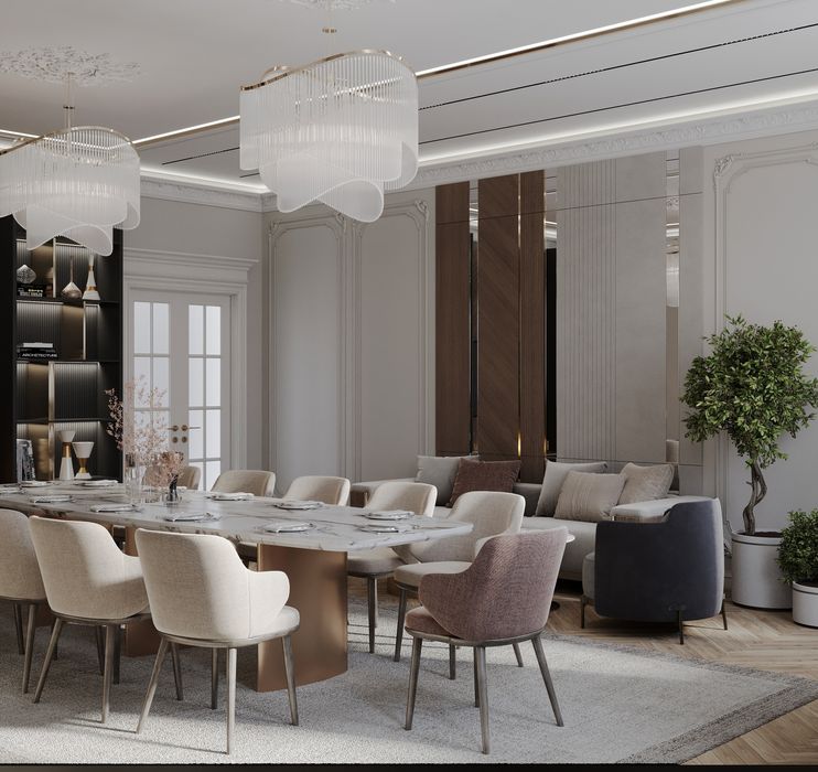 Услуги дизайнера интерьера неоклассика, хай-тек,  минимализм