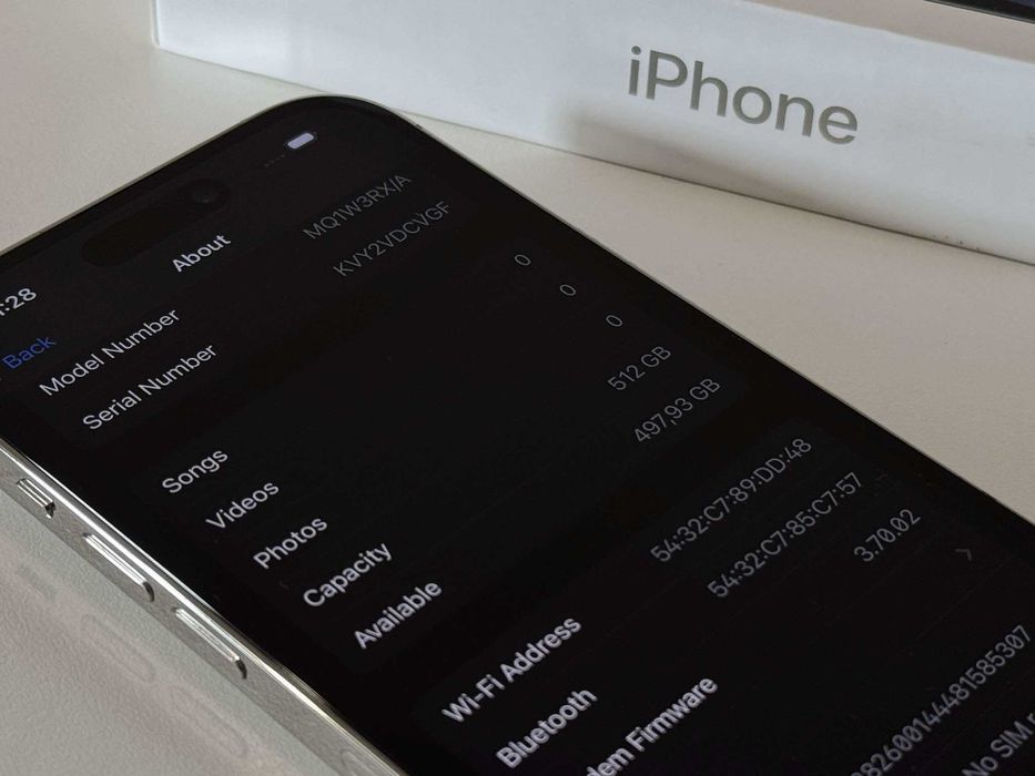 Бартер! Перфектен! 512GB iPhone 14 Pro Silver (Бял)