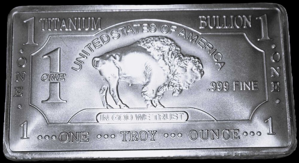 Moneda Monezi Lingouri Titaniu Titanium 1oz/31.1g 999 *9%SUB TAVEX