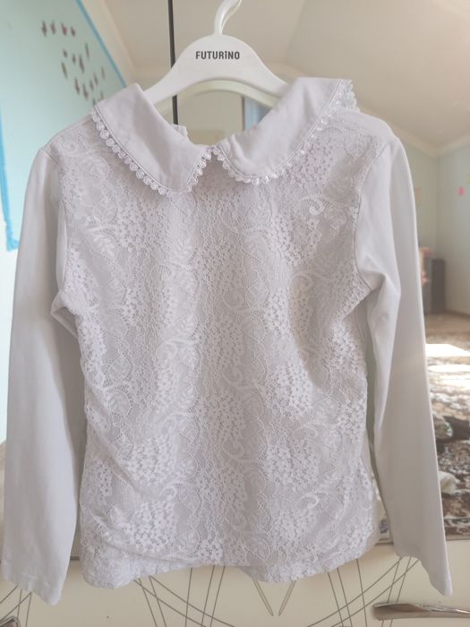 Белые блузки на весну для девочки