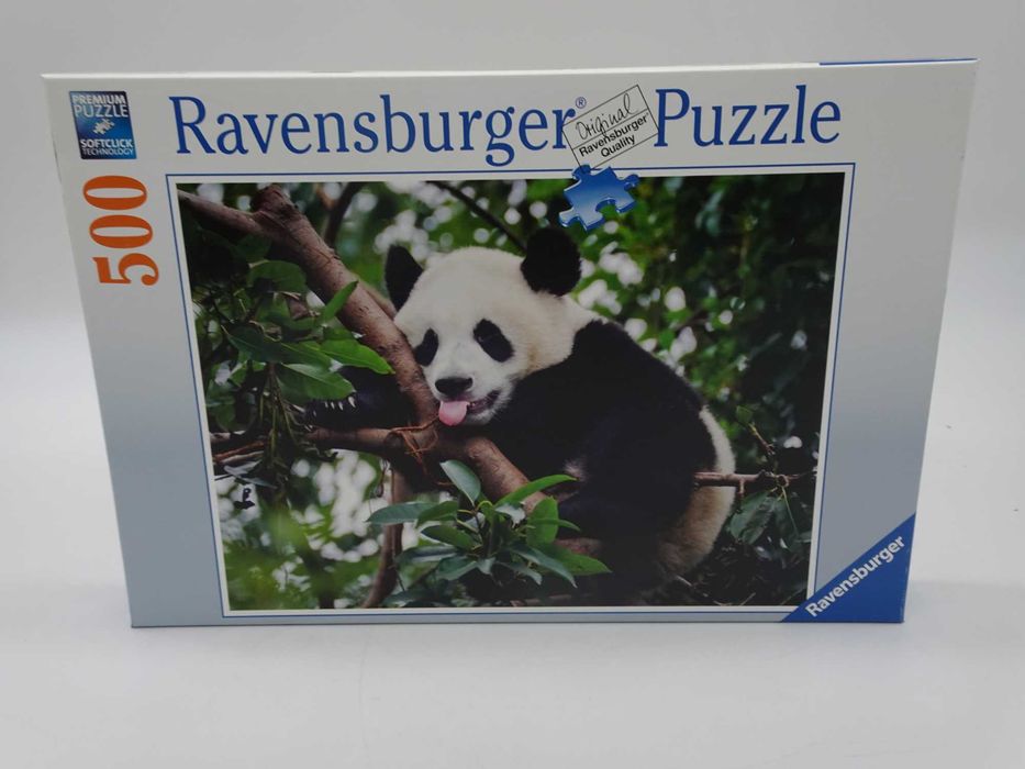 Puzzle Ravensburger - Urs panda în copac, 500 piese
