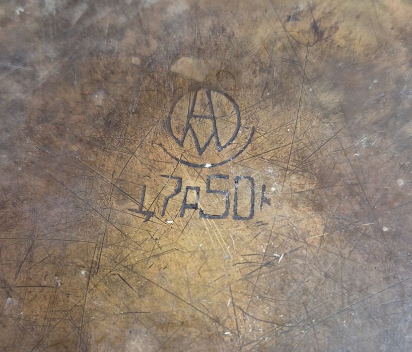 Латунный таз 44см, пр-во СССР. 10 литров