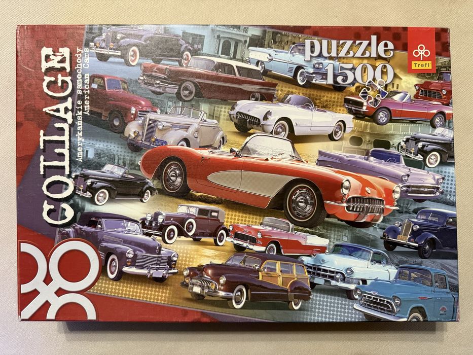 Puzzle 1500 piese Collage American Cars