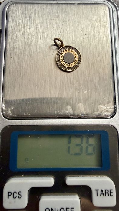 Pandativ bvulgari cu zirconiu aur 14k