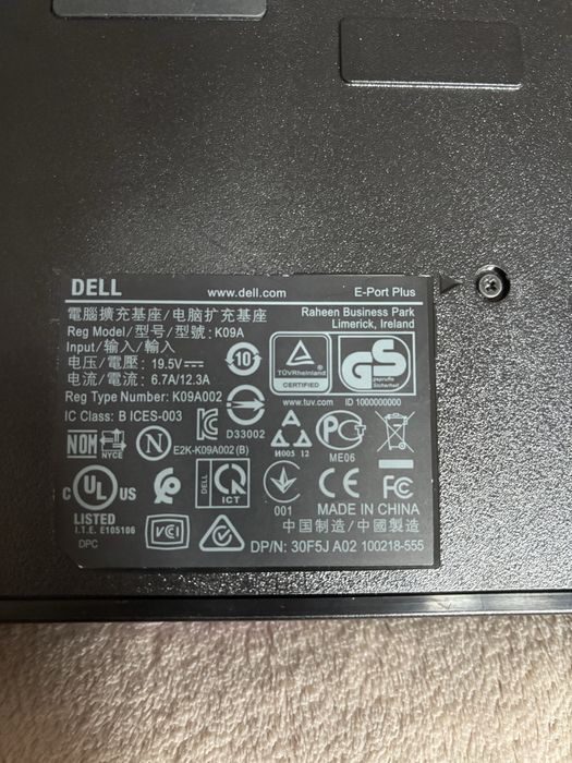 Docking station DELL D09A