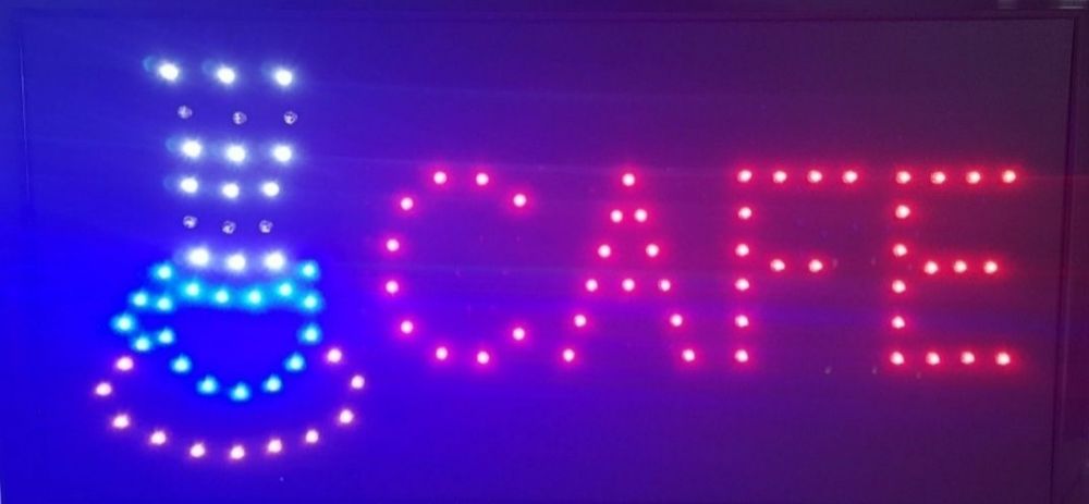 Panou reclama cu leduri Bar Cafe Farmacie Exchange Non-Stop Cosmetica