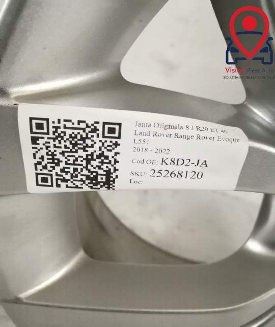 Оригинална джанта / Originalna dzhanta 8 J R20 ET 40 Land Rover Range