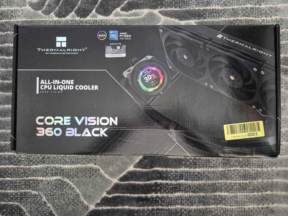 Cooler Lichid Thermalright Core Vision 360 Black Resigilat (Incomplet)