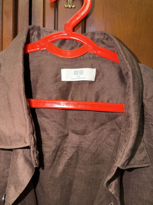 UNIQLO Premium Linen Long Sleeve Shirt размер 4XL