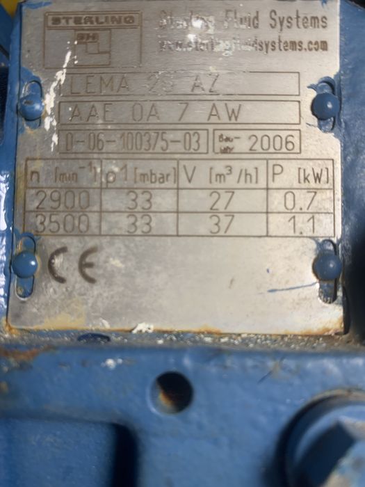 Помпа за восоко налягане почти нова с голям дебит и високо налягане