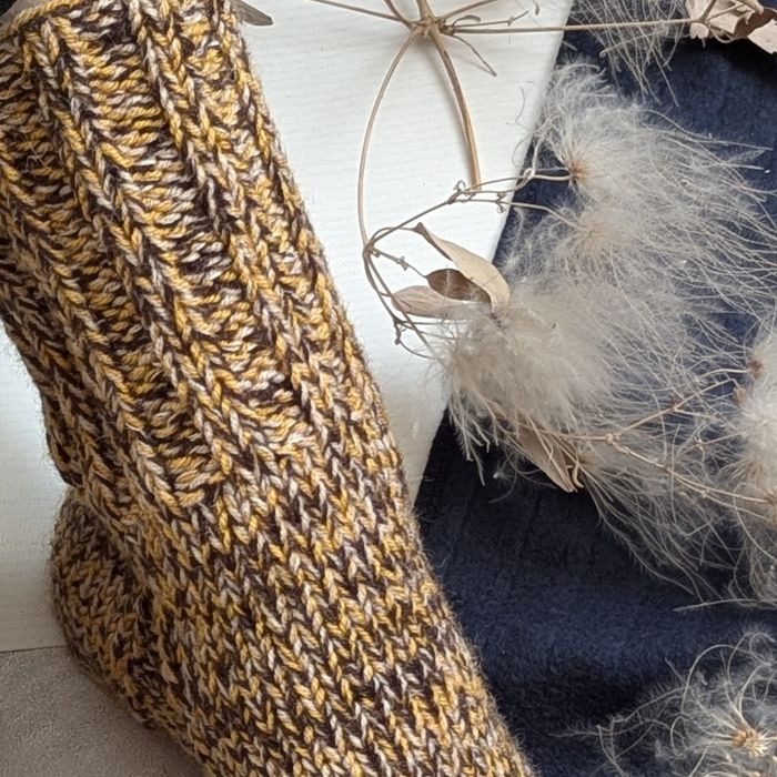 Носки вязаные теплые