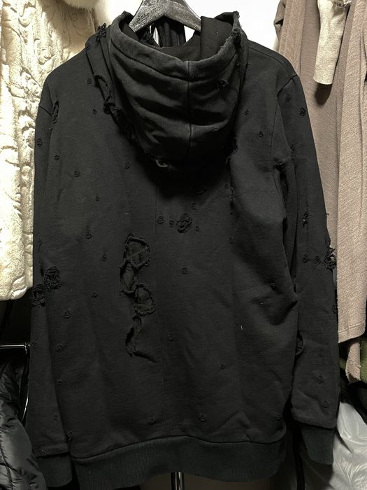Givenchy Distressed Logo Hoodie