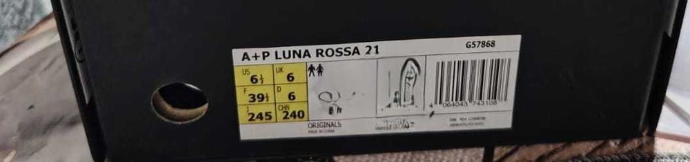 adidas x Prada Luna Rossa 21  Shoes Black Unisex 38/2.3 si 39/1.2