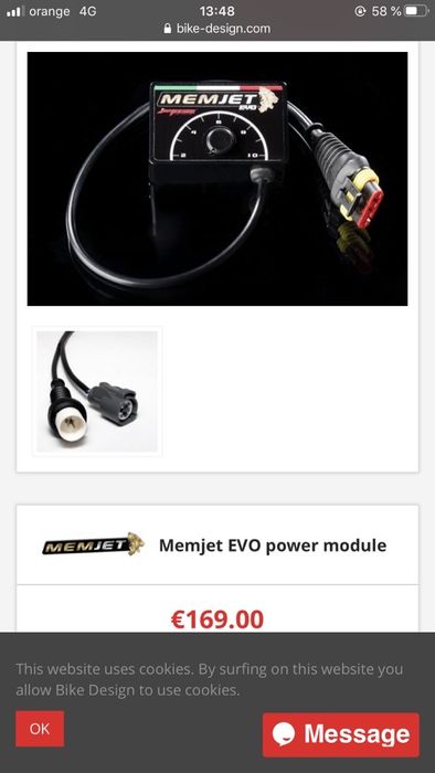Memjet power ecu module Suzuki gsxr 1000 k7 k8 power commander