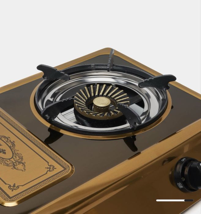 Плита газовая настолная, 2 камеры подсветка газ плита plita gaz plita