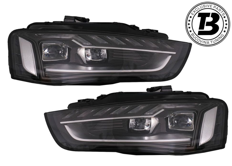 Faruri LED compatibile cu Audi A4 B8.5 Facelift B9.5 Design