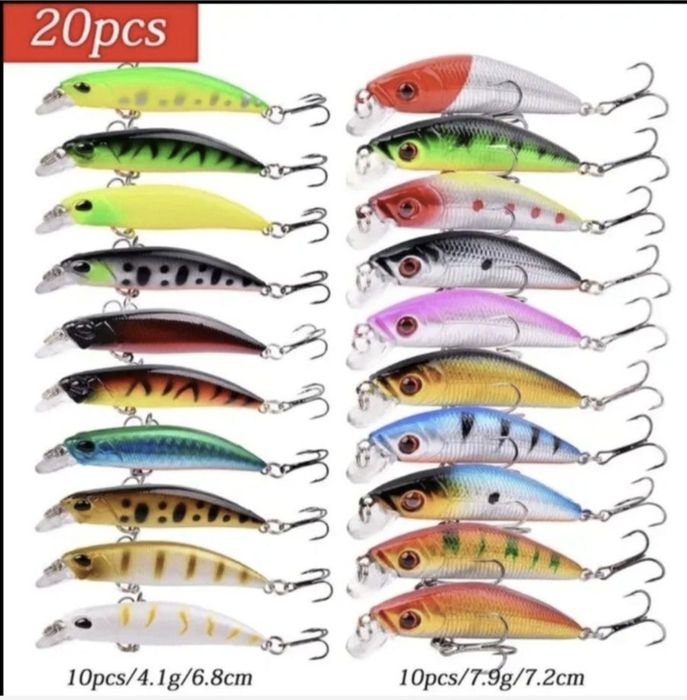 Комплект воблери и блесни