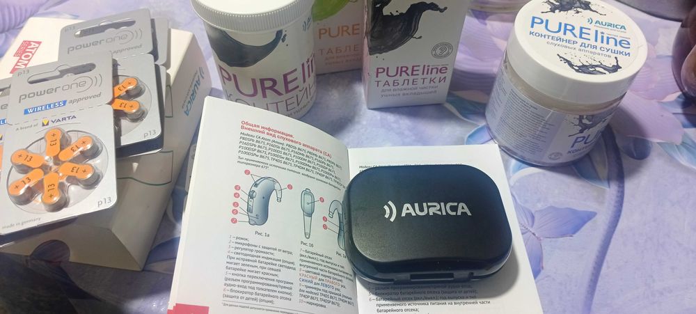 Слуховой аппарат. Модель Atom фирмы Аурика.