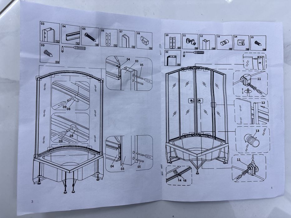 Душевая кабинка 90/90