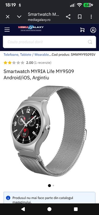 Vând doua smartwatch-uri Myria