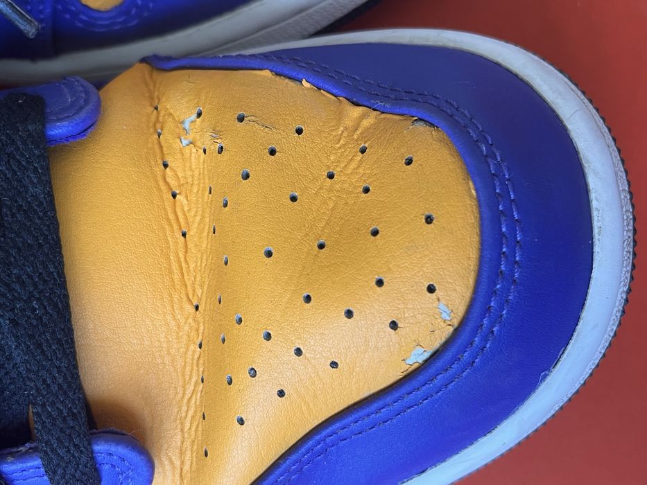 Jordan 1 Mid LA Lakers 43 номер / Оригинал