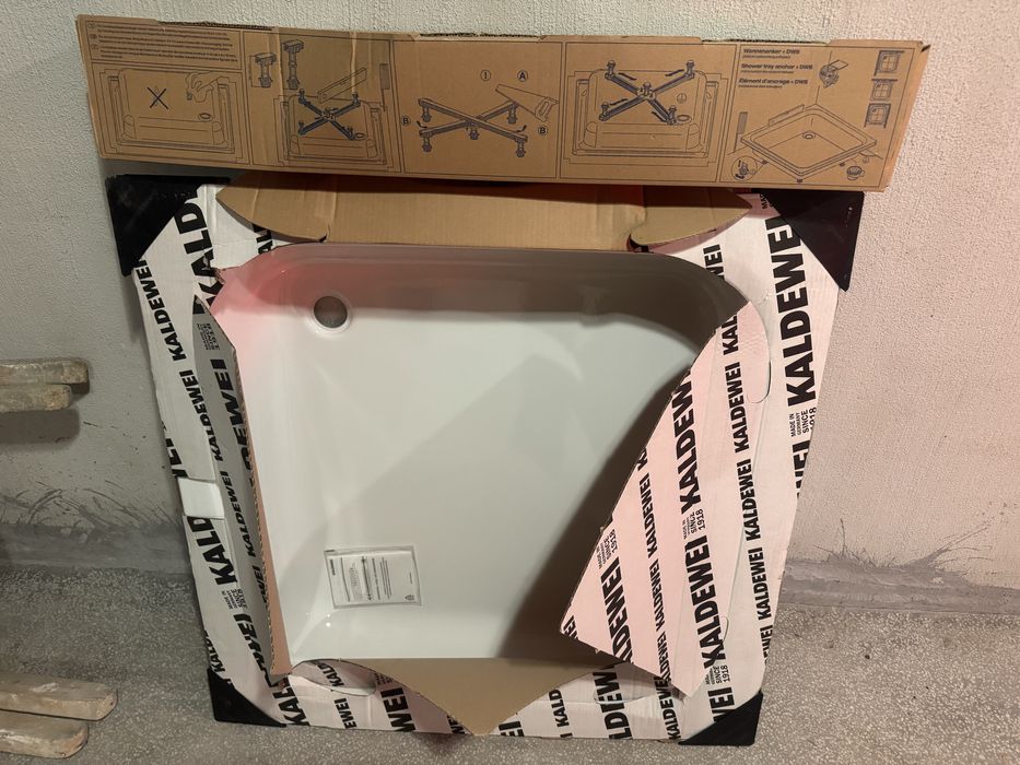 Душ корито Kaldewei от стоманен емайл