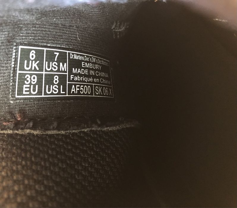 Dr. Martens Embury Crazy Horse ОРИГИНАЛНИ дамски боти 39/25см