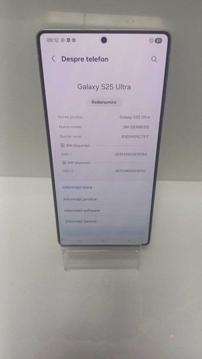 Telefon Samsung Galaxy S25 Ultra 256 GB Black - Cod 127740