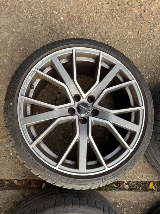 Vând set 4 jante originale Audi Sport echipate cu anvelope Dunlop Maxx Sport