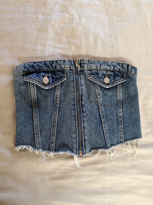 Топове Bershka, Stradivarius летни, корсетни, с цип