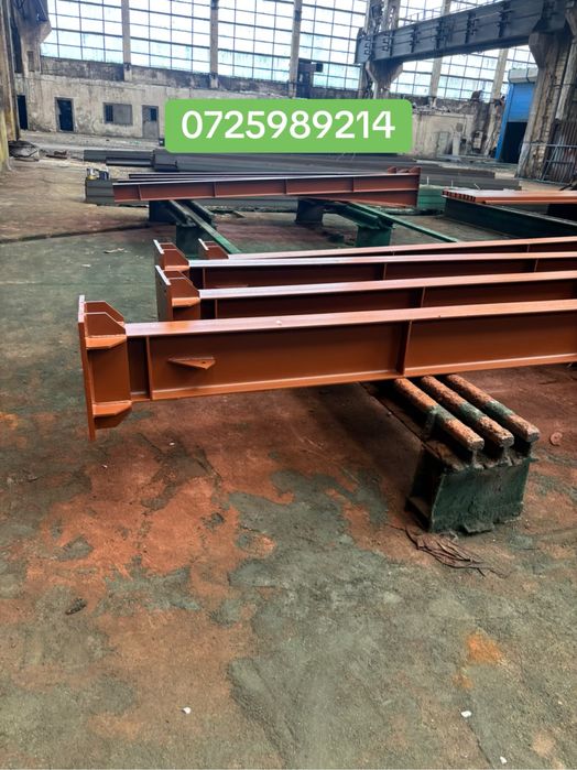 Hala metalica carport auto profile IPE300 panouri sandwich montaj