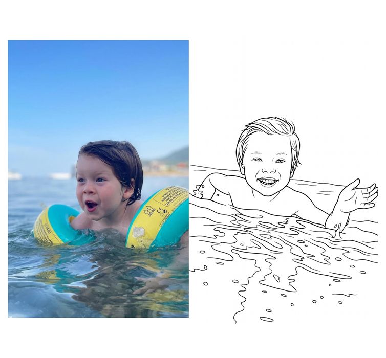 Специална персонализирана книжка за оцветяване