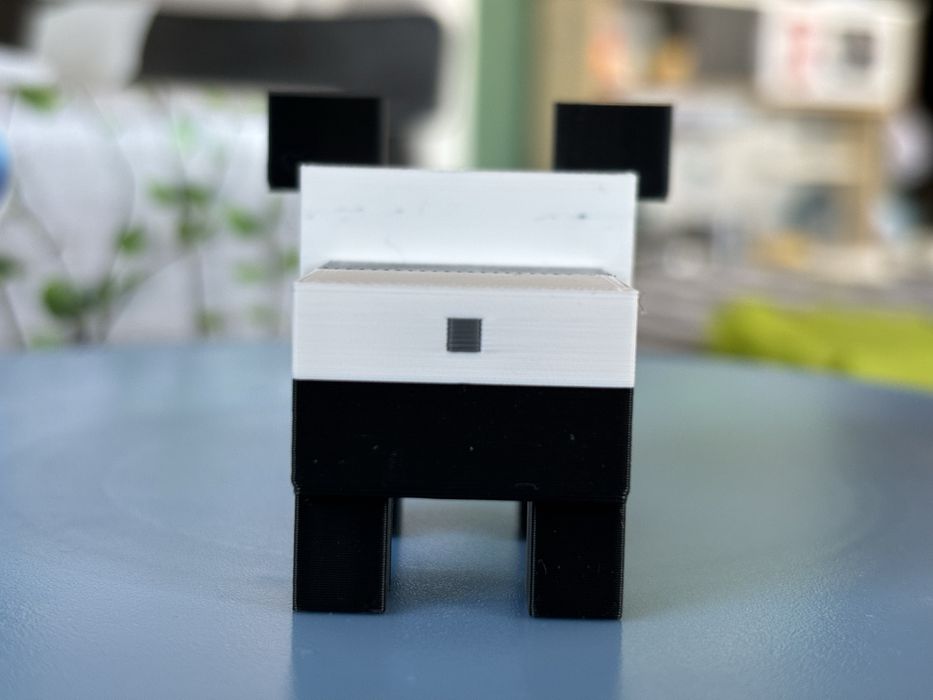 Фигурка Minecraft panda 3D print