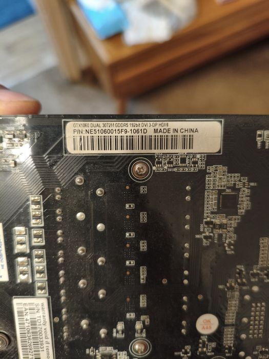 Видеокарта Palit GeForce GTX 1060 Dual 3GB
