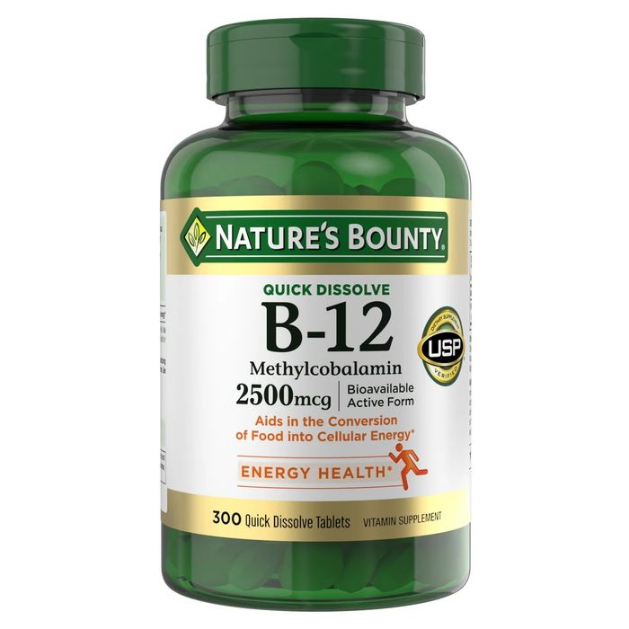 Витамин B-12 Nature's Bounty Vitamin B-12
300 быстрорастворимых таблет