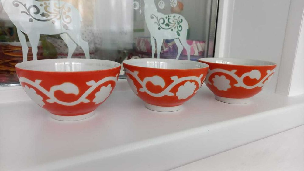 Пиала, 3 штуки, производства СССР,