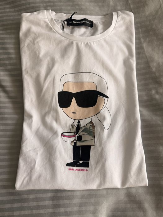 Бяла тениска Karl Lagerfeld