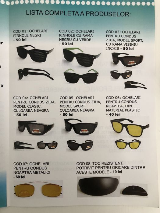 Oferta ochelari condus ziua
