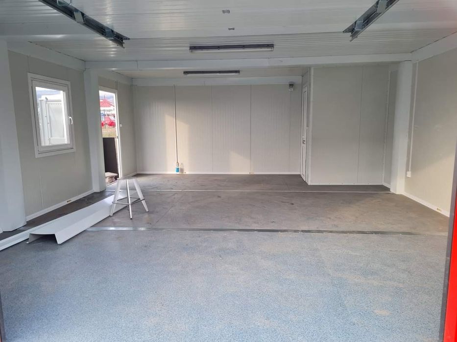 Case modulare, garaje auto si containere birou din structura metalica