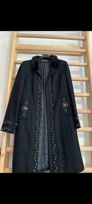 Palton RoccoBarocco cu pietre Swarovski