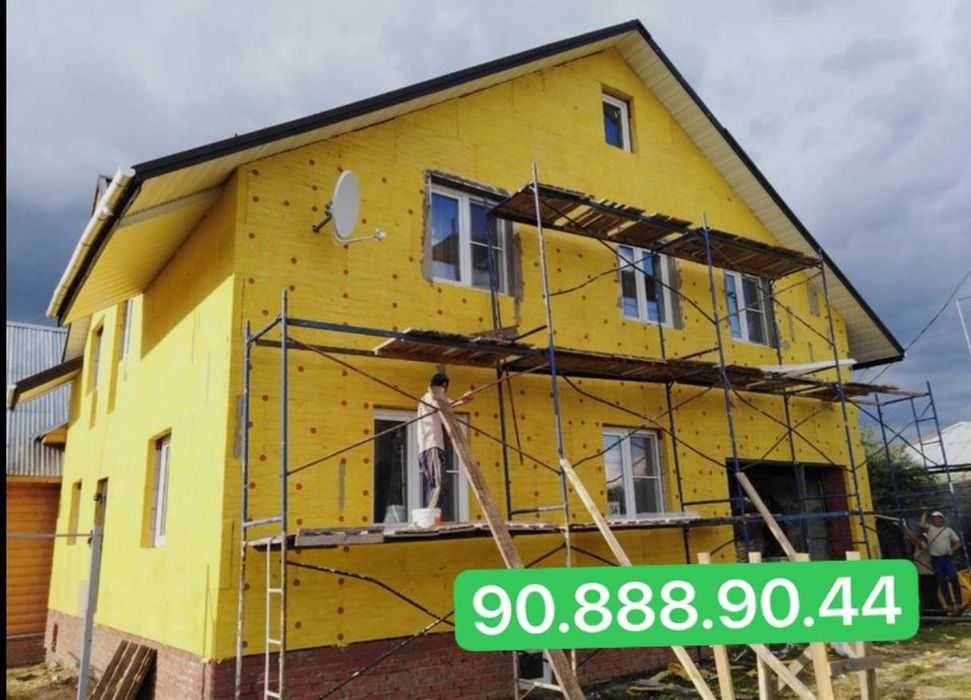 Утепление лубой обекти крыша, мансард, дом,Фасадов. Базальт пеноплекс
