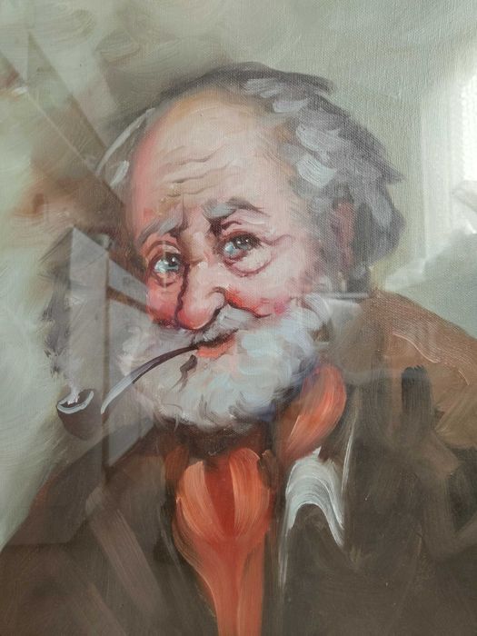 Картина портрет на възрастен мъж