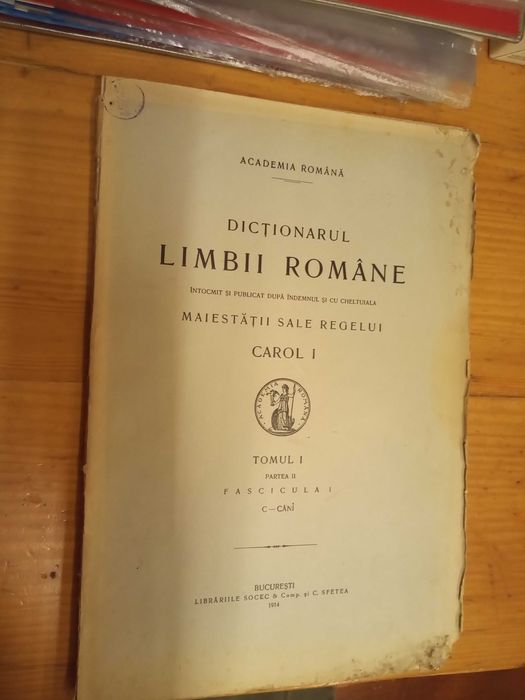 dictionarul limbii romane DA Sextil Puscariu fascicul
