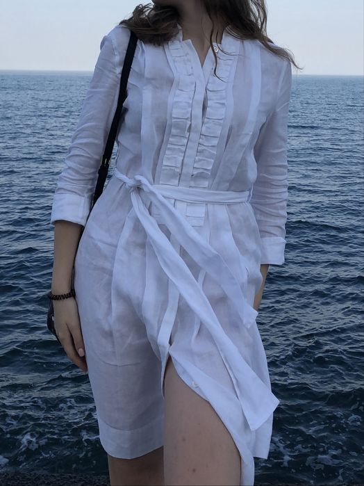 Ленена дамска рокля