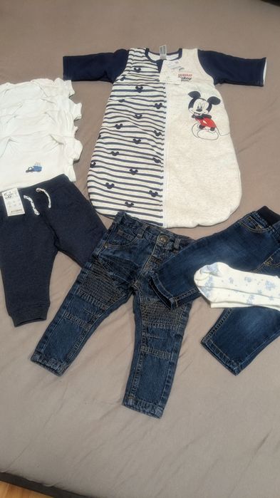 Бебешки дрешки рр62/68(летни,дънки,ромпър,бодита)