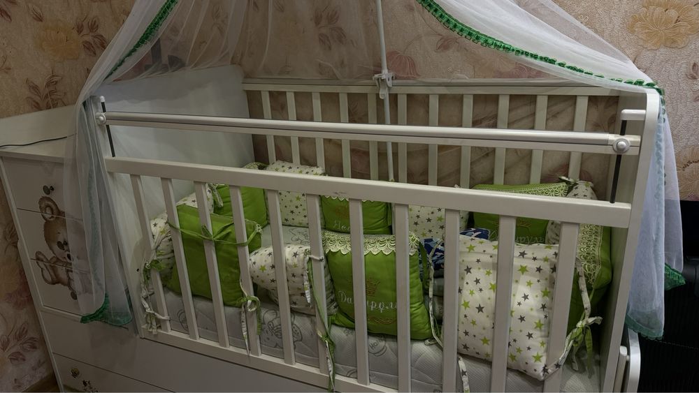 Манеж Детская кровать-трансформер