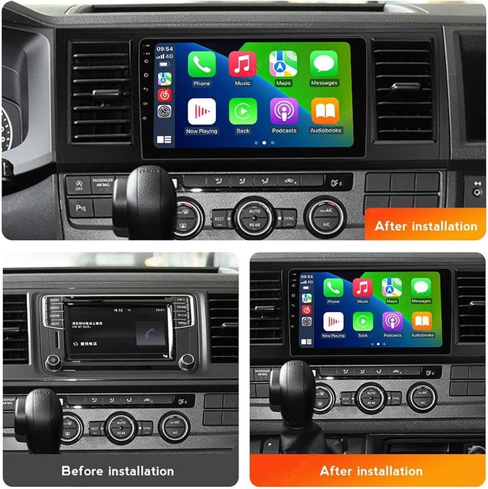Мултимедия за Volkswagen Caravelle 6 Transporter, VW T6, Multivan, Android, Навигация, Двоен дин 2015 2016 2017 2018 2019 2020 година Т6
