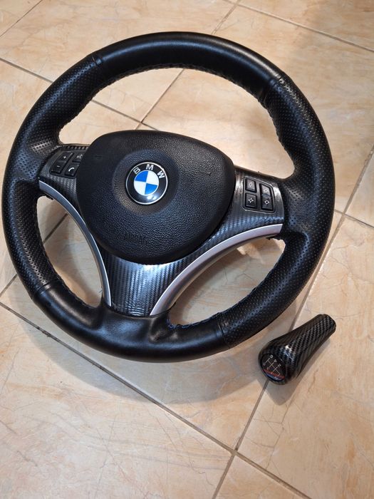 Комплект карбонов м волан и топка за лост бмв е90