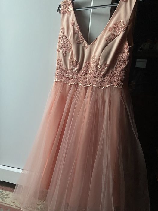 Rochie de ocazie (banchet, nunta, botez, etc) roz deschis