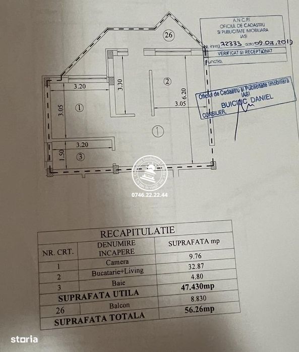 Apartament 2 camere de vânzare în complexul Ideal Residence